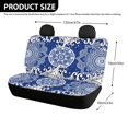 thumbnail image 4 of Psesaysky Blue Mandala Rear Bench Seat Covers for SUV, 2 Piece Non-Slip Car Rear Seat Covers Easy to Install Durable Waterproof Back Seat Covers, 4 of 4