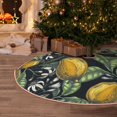 thumbnail image 5 of Rateoe Citrus Fruits Elegant Lemons Pattern Christmas Tree Skirt with Ties , Christmas Tree Decorations, Farmhouse Christmas Decor Xmas Holiday Decorations-36", 5 of 6