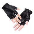 thumbnail image 3 of Accmor Guantes De Piel Sintética Sin Dedos, Guantes De Condu, 3 of 8