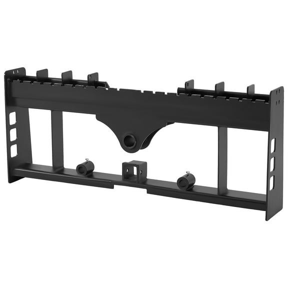 KFFKFF Skid Steer Pallet Frame, 4000 lbs Load Capacity, 45-inch Fork Frame with 2-inch Hitch Receiver & Spear Sleeves, Compatible with Loaders and Tractors Quick Attach Mount, Frame Only