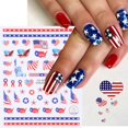 thumbnail image 4 of Adhesivos DZPGUONIZ para decoración de uñas, bandera estadounidense del 4 de julio, 6 unidades, 4 of 7