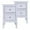 White with 2 Drawers, variant on Kadyn Wall-Mounted Nightstand Set of 2, Modern Bedside Table with Drawer & Carved Design, Floating Night Stand with Storage Shelf for Living Room, Bedroom, White