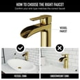 thumbnail image 4 of VIGO Niko Single Handle Single-Hole Bathroom Vessel Faucet in Matte Brushed Gold, 4 of 13