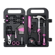 Hyper Tough Pink 40-Piece Household Tool Kit