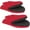 Red, variant on 1 Pair Short Oven Mitts - Silicone Kitchen Oven Gloves High Heat Resistant 500℉, Mini Oven Mits with Non-Slip Grip Surfaces and Hanging Loop for BBQ, Baking, Cooking and Grilling