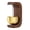 [Steel Bell] Dark Brown, variant on Shopkeepers Bell for Door Opening Magnetic Wood Doorbell, Magnetic Door Chime Welcome Bell Brass and Wood Doorbell with Crisp Sound for Home Coffee Shop Office Decor