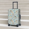 thumbnail image 2 of Lsque Tribal Animals Printed Luggage Cover, Travel Luggage Protector,Scratch and Dirt Resistant, Fits 18-32 Inch Luggage - Small, 2 of 9