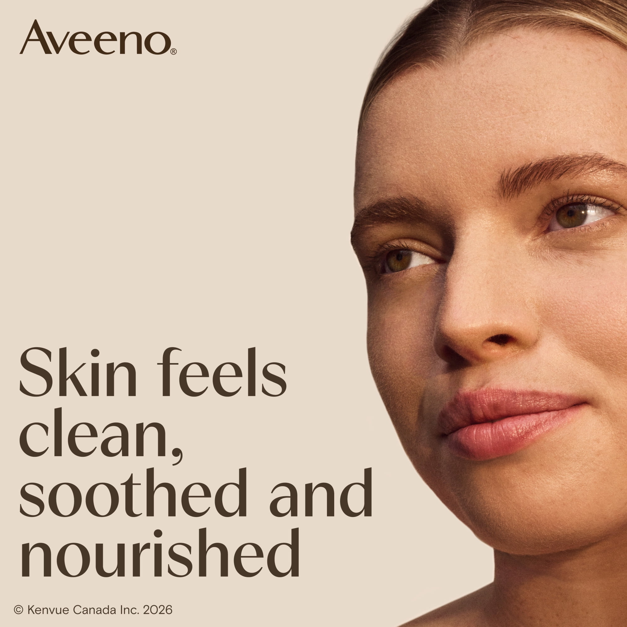 Aveeno Calm + Restore Foaming Cleanser for Sensitive Skin, Daily Face Wash Gently Removes Makeup & Cleanses Skin with Soothing Oat, 232 ml