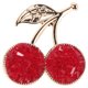 thumbnail image 1 of CRAFTHROU Broche Cereza En Metal Y Para Accesorio Femenino En Eventos Y Trabajo, 1 of 7