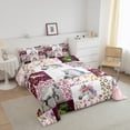 thumbnail image 2 of Erosebridal Horse Comforter Set Twin Size,Flral Flower Comforter,Horseshoe Western Bedding Set,Duvet Set Room Decor Quilt Set,With 1 Pillow Case, 2 of 6