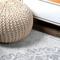 thumbnail image 4 of JONATHAN Y MODERN PERSIAN 6' Round Area Rug, Vintage Medallion - Gray/Ivory, MDP105B-6R, 4 of 8