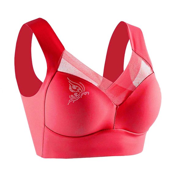 HAiming Women's Strapless Lace Underwear Push up Bras Plus Size Comfy Seamless Breathable Wireless Bralette