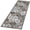 Gray Coffee, variant on SOLLED Vintage Area Rugs Washable Floral print Floor Cover, Non-Slip Oriental Accent Carpet, Foldable Low Pile Indoor Mat for Kitchen, Bedroom, Living Room