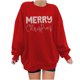 thumbnail image 4 of Camiseta de manga larga con cuello redondo para mujer a la moda, blusa holgada de Chirstmas con estampado de otoño, sudadera Fridja FKASFK604, 4 of 5