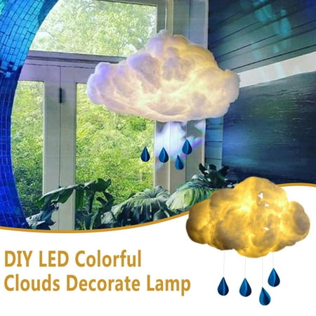 

Led Lights Led Lights for Bedroom Children Diy Led Warm White Clouds Lamp Night Light Cloud Creative Handmade30Ml