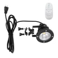 thumbnail image 1 of FSLiving 9.84Ft Plug in Clip Spotlight Waterproof Remote Control Dimmable Adjusted Angle Rotated Black Metal Clamp Lamp Can Be Fixed to the Post Rod Spot for Courtyard Outdoor Lighting Fixture-1 Light, 1 of 7