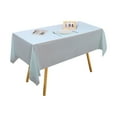 thumbnail image 5 of Disposable Plastic Tablecloth Rectangle 72x54 inch Heavy Duty Spillproof Waterproof Table Cover for Party Decorations Birthday Wedding Light Blue, 5 of 5