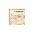 thumbnail image 3 of Historic City Map - Stockholm New York - Stone 1865 - 23 x 23.03 - Vintage Wall Art, 3 of 5