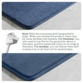 thumbnail image 6 of XIECUVA 1 Inch Memory Foam Bathroom Rugs, Machine Washable Non-Slip Bath Rugs, Super Absorbent Velvet (16"×24", Navy blue), 6 of 11