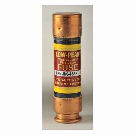 UL Class Fuse, RK1 Class, Time-Delay, 45A, 250V AC, Non-Indicating