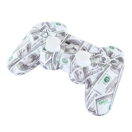 New Hydro Carbon Fibre Shell Mod Kit Matching Buttons Set for PS3 Controller White~~