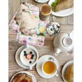 thumbnail image 4 of Easter Cute Bunny Kitchen Dish Towels for Drying Dishes Set of 4, Colorful Eggs Spring Daisy Flowers Pink Plaid Waffle Weave Microfiber Hand Tea Bathroom Towels Quick Dry & Absorbent Towel 15.7x23.6, 4 of 7