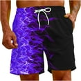 thumbnail image 6 of Fheaev Swim Trunks Quick Dry Swimming Shorts For Men Beachwear Outdoor Drawstring Board Short Funny Swimwear Bathing Suits Men's Flame Printing Special Print Beach Trouser Shorts Pant, 6 of 8