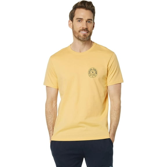Rip Curl Men's WASHED YELLOW Stapler Short Sleeve Tee, M