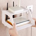 thumbnail image 3 of Router Storage Wall Rack Shelf Punch Free Bedroom Living Room TV Set-top Box Storage Holder, 3 of 6