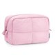 thumbnail image 1 of Bolsa de maquillaje Narwey Puffy acolchada para mujer de viaje, color rosa, 1 of 6