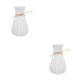 thumbnail image 2 of Florero de plástico moderno Ounissouiy decoración de boda adornos para habitación Blanco F3 2piezas, 2 of 6