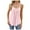 Pink, variant on Inleife Womens Tanks Solid Color Short Sleeve Out Tank Blouses Women's Funny Round Neck T-Shirt Tops