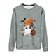 thumbnail image 4 of Heisall Womens Hoodies Halloween-themed Sparkling Print Round Neck Long Sleeve Fleece-lined Casual Sporty Fashion Sweatshirts, 4 of 9