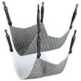 thumbnail image 3 of Amosfun 2Pcs Grey Hanging Cat Bed Reversible Pet Hammock Adjustable Indoor Cat Swing, 3 of 8