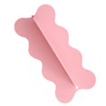 thumbnail image 2 of Wooden Wavy Storage Rack Wall Shelf Home Decoration Pink, 2 of 5