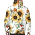 thumbnail image 5 of Bingfone Sunflowers Leaves And Birds Men'S Drawstring Hoodie Long Sleeve Pocket Sweatshirts-Large, 5 of 9