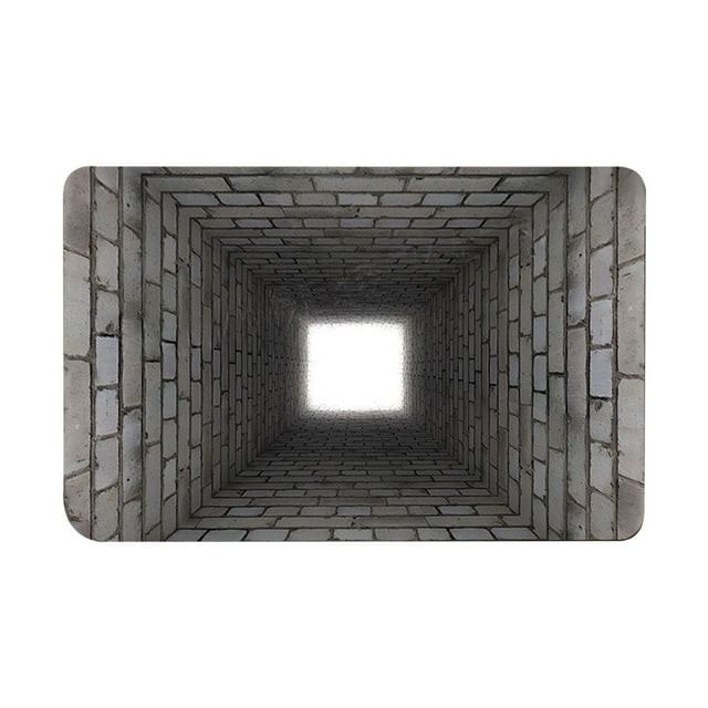 FUYPSE 2026 New Arrivals Carpet Cleaner Shampoo 3D Hole Rug Rugs That Look Like A Hole Trap Optical Bottomless Non Doormat for Door Entrance Bathroom Stairs Playroom Living Room or Area Decoration
