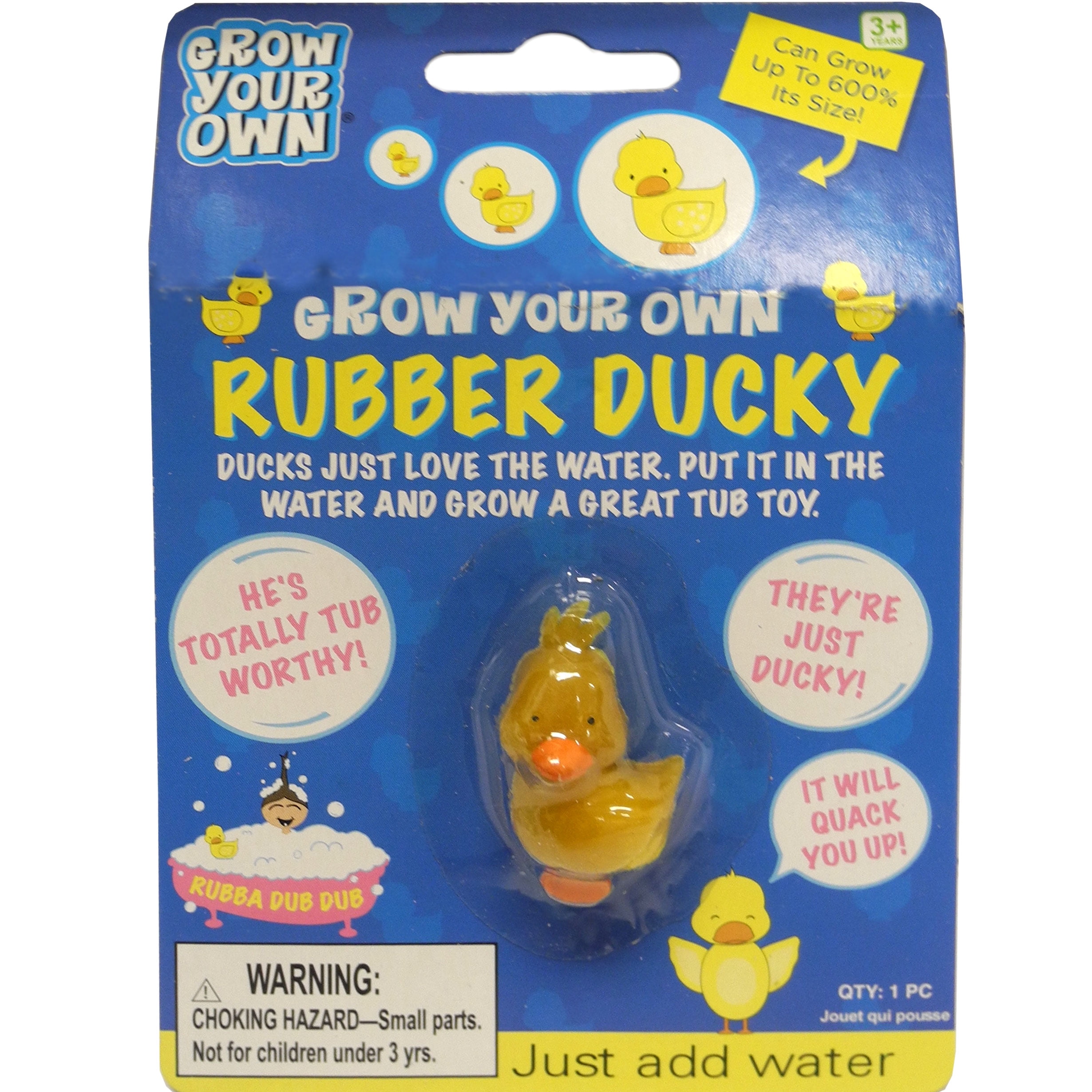 Dimplechild JE57473GRO Grow A Rubber Ducky Pack of 2 