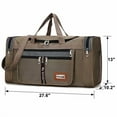 thumbnail image 4 of FANOTEK 60L Travel Duffel Tote Bag Large Capacity Luggage Bag Travel Bag Waterproof Oxford Cloth Travel Shoulder Bag Sports Gym Bag,Khaki, 4 of 7