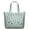 Greenish-blue, variant on Hawaiian Floral Travel Tote Bag - Spacious Zipper Closure Weekender with Interior Organization, Botanical Design, Airline-Friendly Carry-On for Women & College Students