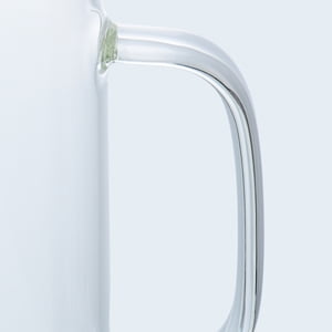 BAKOD Glass Pitcher with Lid Glass Water Carafe with Handle, Fridge Water Jug Cold or Hot Beverages, Iced Tea, Milk, Juice 1500ml/51oz & glass lid