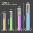 thumbnail image 3 of 4-Pack Gradient Cylinders, with 4 Pipettes, 1 Funnel and 2 Brushes, 3 of 5