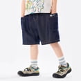 thumbnail image 2 of CAIXIA Boys Jeans Shorts Baggy Wide Leg Pants Stretch Denim Shorts Knee Length Mid Rise Elastic Band Baggy Jort Soft Cotton Relaxed Fit School Bermuda Shorts Streetwear Preppy Clothes with Pockets, 2 of 6