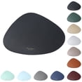 thumbnail image 2 of Coofit Faux Leather Placemat Waterproof Triangular Table Mat Table Placemat for Kitchen, 2 of 10