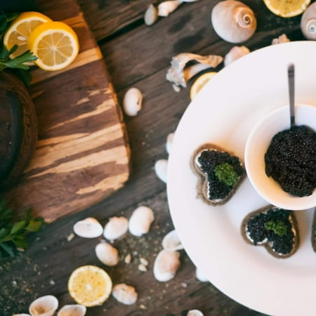 Ossetra Sturgeon Caviar Classic Fresh Black Caviar 2 oz