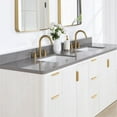 thumbnail image 6 of Cadiz 84" Double Fir Wood White Vanity with Reticulated Grey Composite & Mirror, 6 of 15