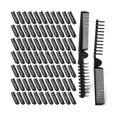 thumbnail image 1 of wonim44 Skylety 100 Pcs Portable Travel Hair Comb Brush Double Headed Folding Hair Brush Compact Pocket Comb Wig Styling Tool for Women Men Homeless Home Hotel Nursing Charity Church(Black), 1 of 1