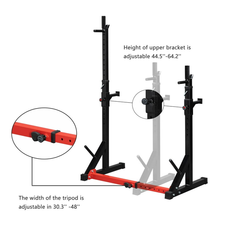 Winado Adjustable Squat Rack Multi Function Home Gym Fitness Barbell Stand