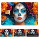 thumbnail image 1 of Pegatinas para tarjetas de crédito y débito, coloridas, para el Día de los Muertos, impermeables, resistentes a los arañazos y atractivas, 4 estilos personalizados para tarjetas de crédito y débito,, 1 of 8