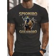 thumbnail image 4 of Spioniro Men's Funny Italian Brainrot Graphic T-Shirt - Retro Cartoon Print Short Sleeve Tee, White with Golden Accents, Regular Fit Casual Summer Top for Daily Wear, Italian T Shirt, 4 of 15